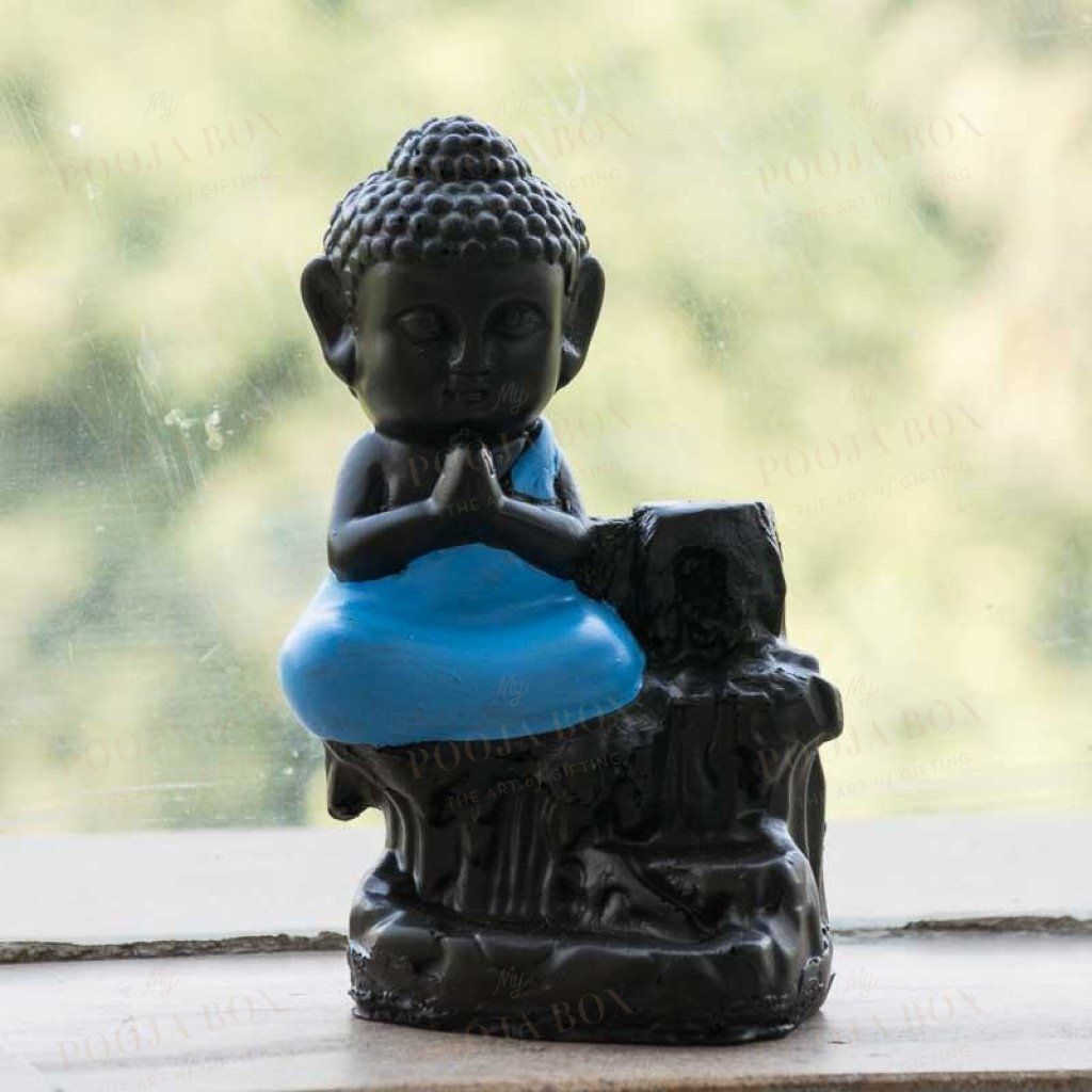 Handcrafted T-Light Lantern And Backflow Incense Holder Combo Home Decor