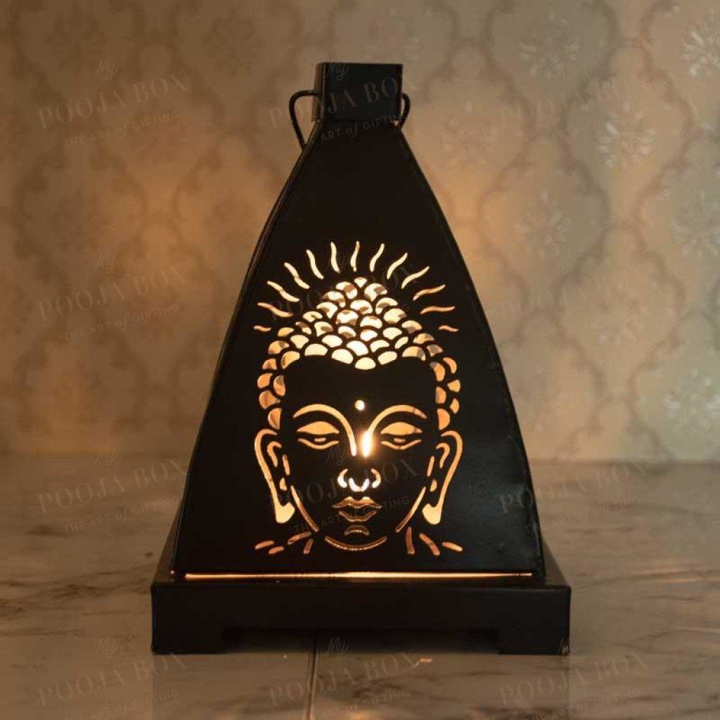 Handcrafted T-Light Lantern And Backflow Incense Holder Combo Home Decor