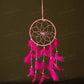 Handmade Pink Feathers Dreamcatcher Wall Hanging
