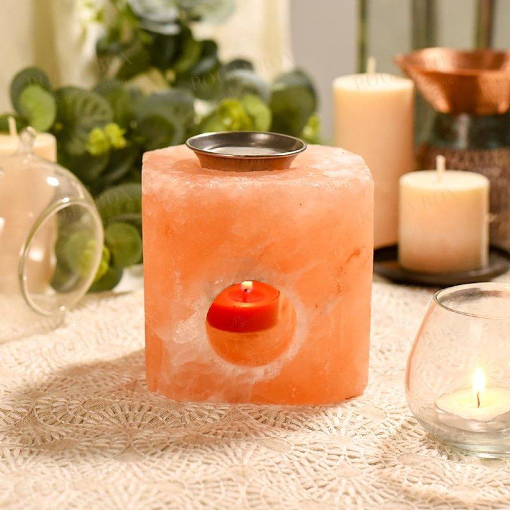 Buy Himalayan Pink Salt Aroma Diffuser Online in India - Mypoojabox.in