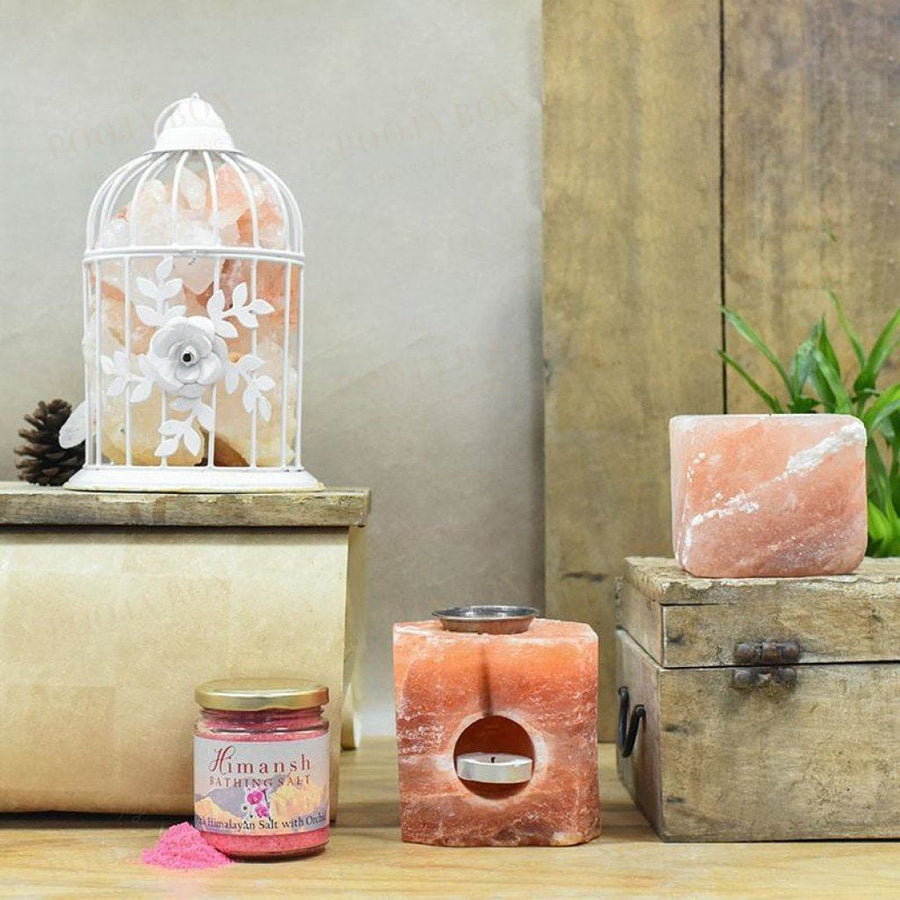 Himalayan Salt Home Decor Gift Set Salt Lamp