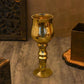 Honey Gold Flower Vase Candle Holder