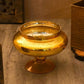 Honey Gold Foil Flower Vase Candle Holder