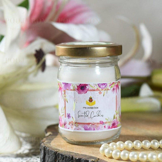 Jazzy Jasmine Glass Jar Scented Candle