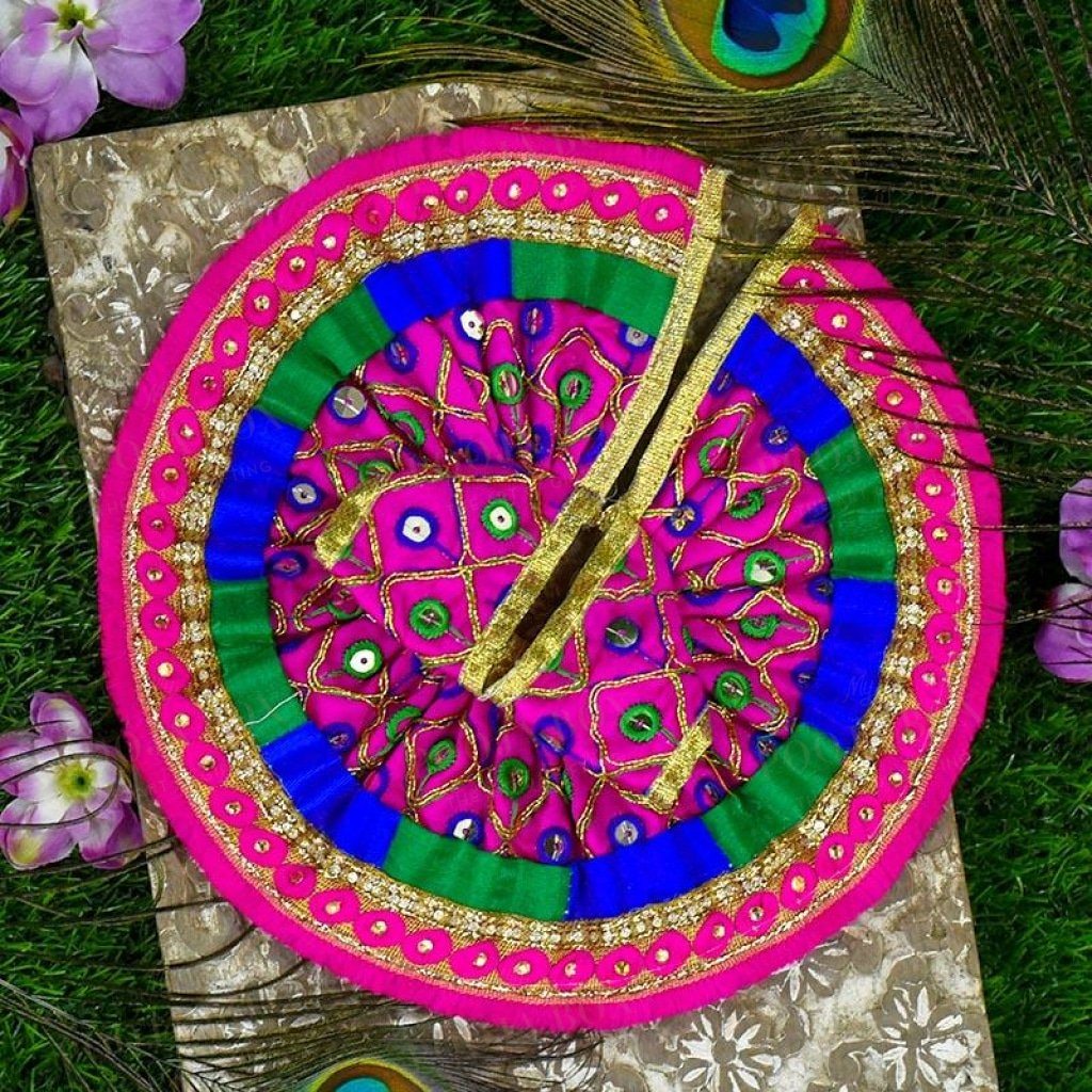 Laddu Gopal Dress With Jaipuri Print Poshak