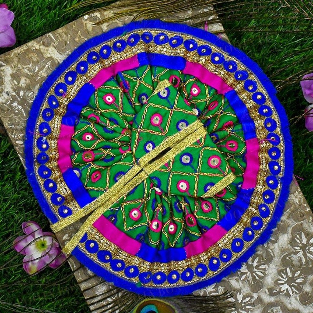 Laddu Gopal Dress With Jaipuri Print Poshak