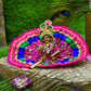 Laddu Gopal Dress With Jaipuri Print Poshak