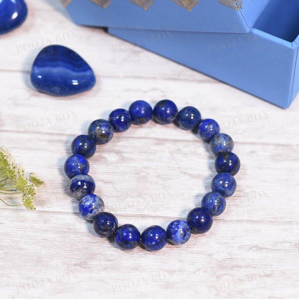 Lapis Lazuli Crystal Healing Braceletwisdom & Truth Reiki Bracelet