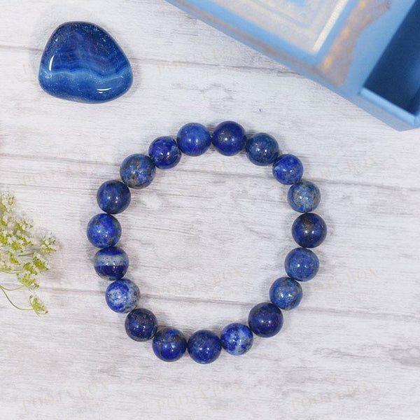 Lapis Lazuli Crystal Healing Bracelet | Wisdom & Truth