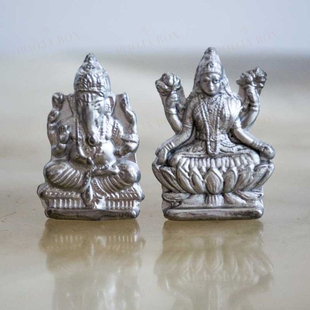 Laxmi Ganesh Parad Idol Idols