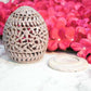 Leafy Mural Lattice Work Candle T-Light Holder In Oval Shape Home Decor