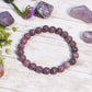 Lepidolite Crystal Healing Braceletstress Anxiety & Self-Esteem Reiki Bracelet