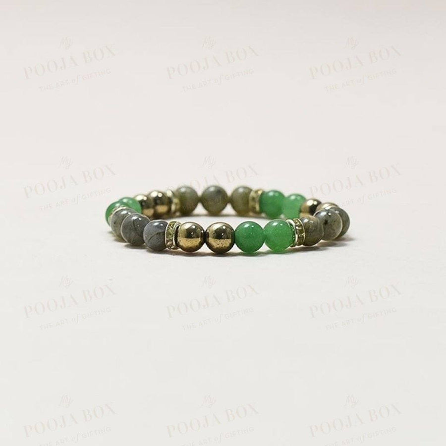 Green Aventurine Bracelet 7mm  Libra Birthstone   Jaharii Jewelry