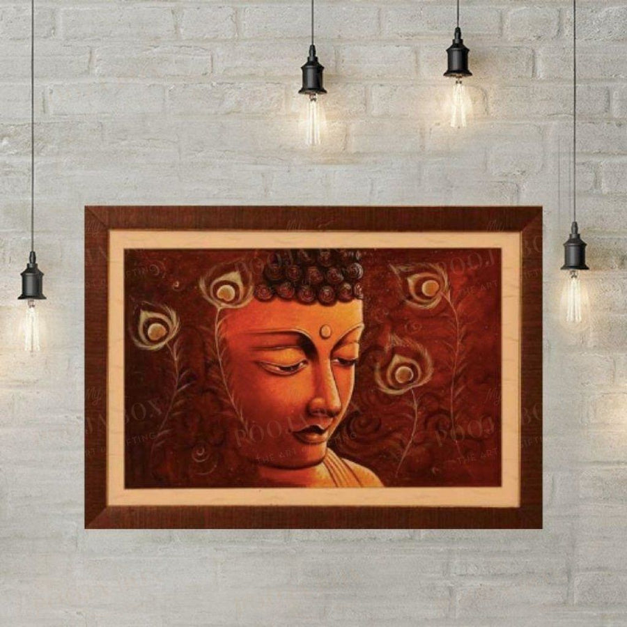 Lord Buddha Painting For Decor Framed Paintings