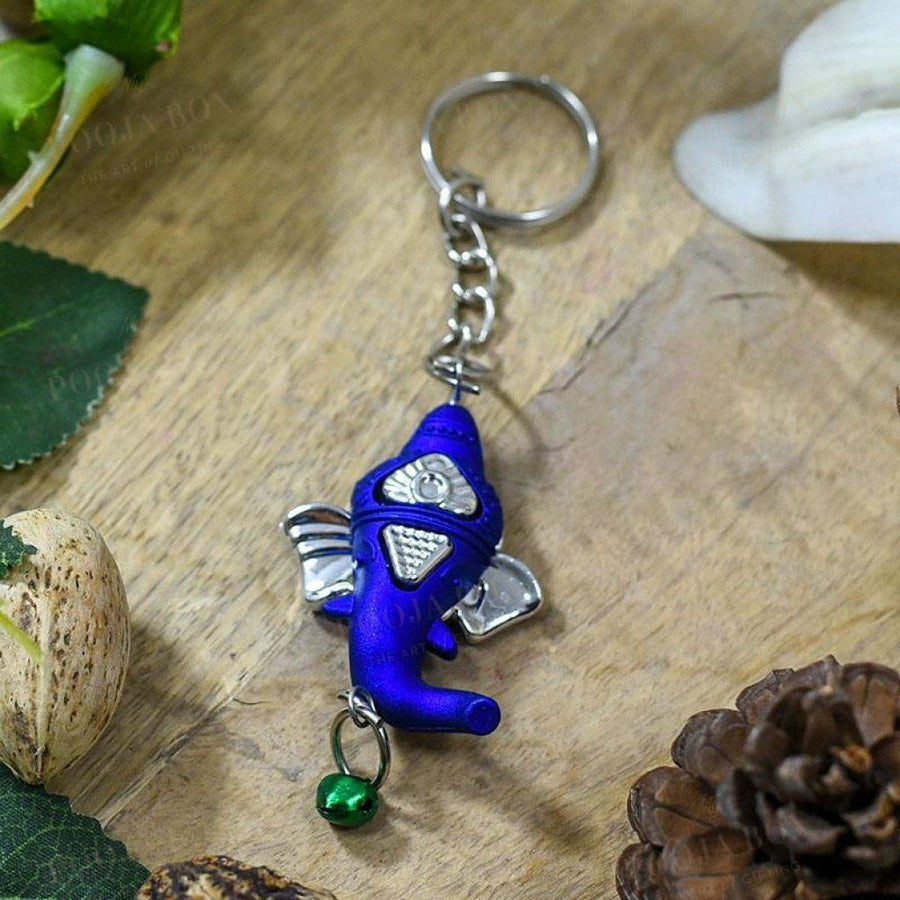 Silver shop ganesha keychain
