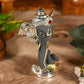 Matte Grey And Silver Ganesha Head Idol