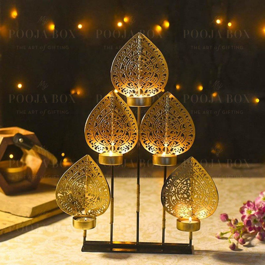 Mayur 3 Layered T-Light Stand Tlight