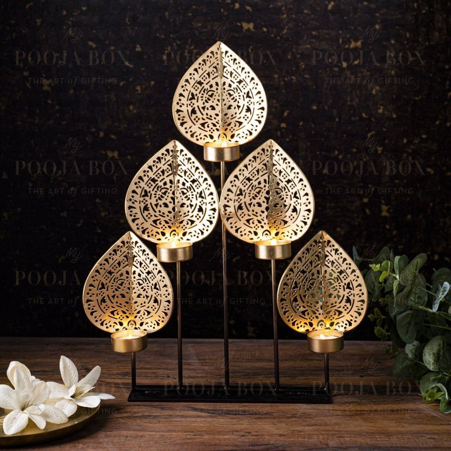 Mayur 3 Layered T-Light Stand Tlight