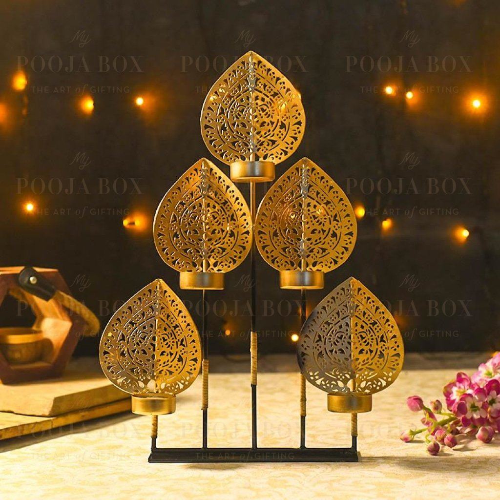 Mayur 3 Layered T-Light Stand Tlight