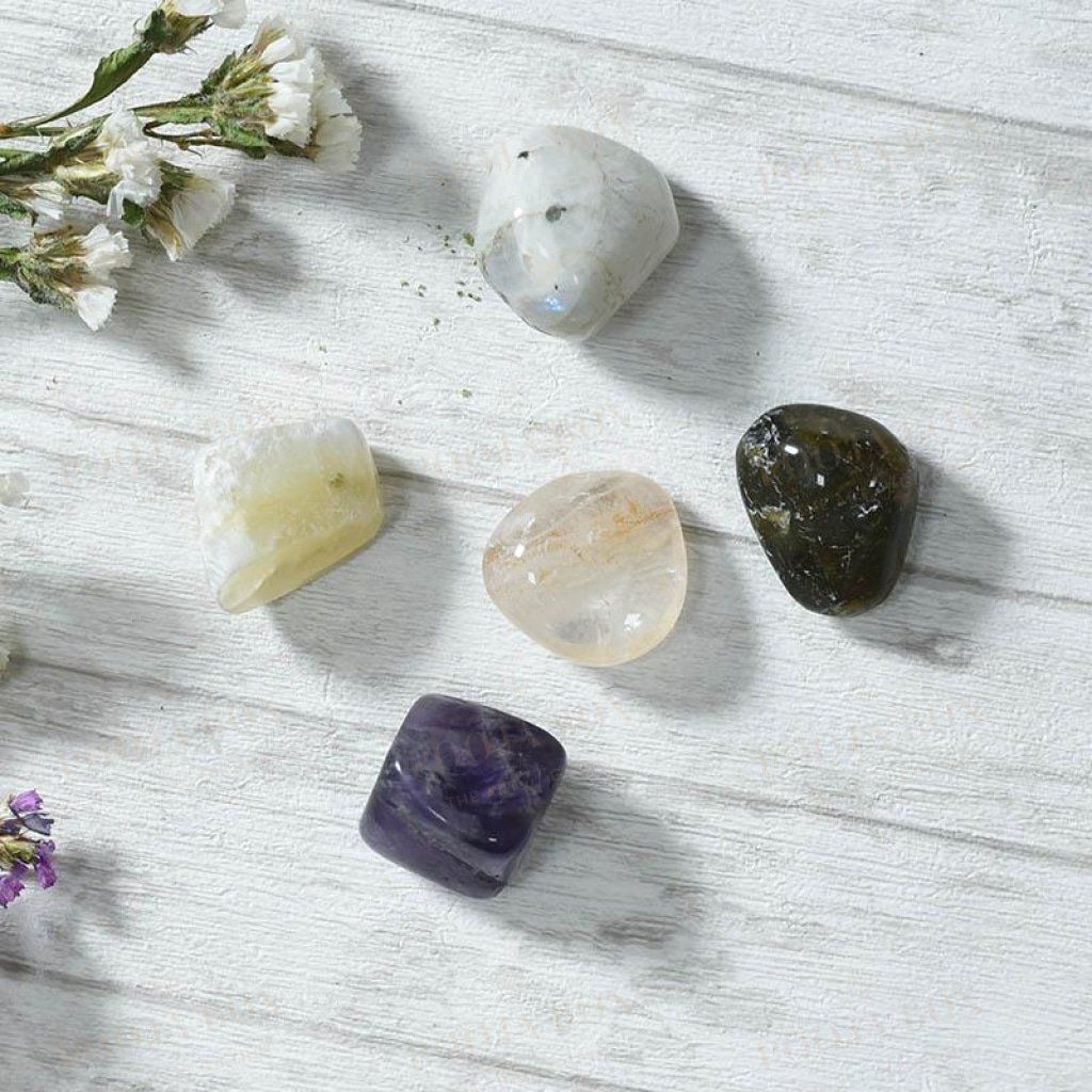 Meditation & Spirituality Crystal Healing Tumble Stone Set Reiki