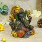 Ornate Multicolour Brass Ganesh Idol Idol