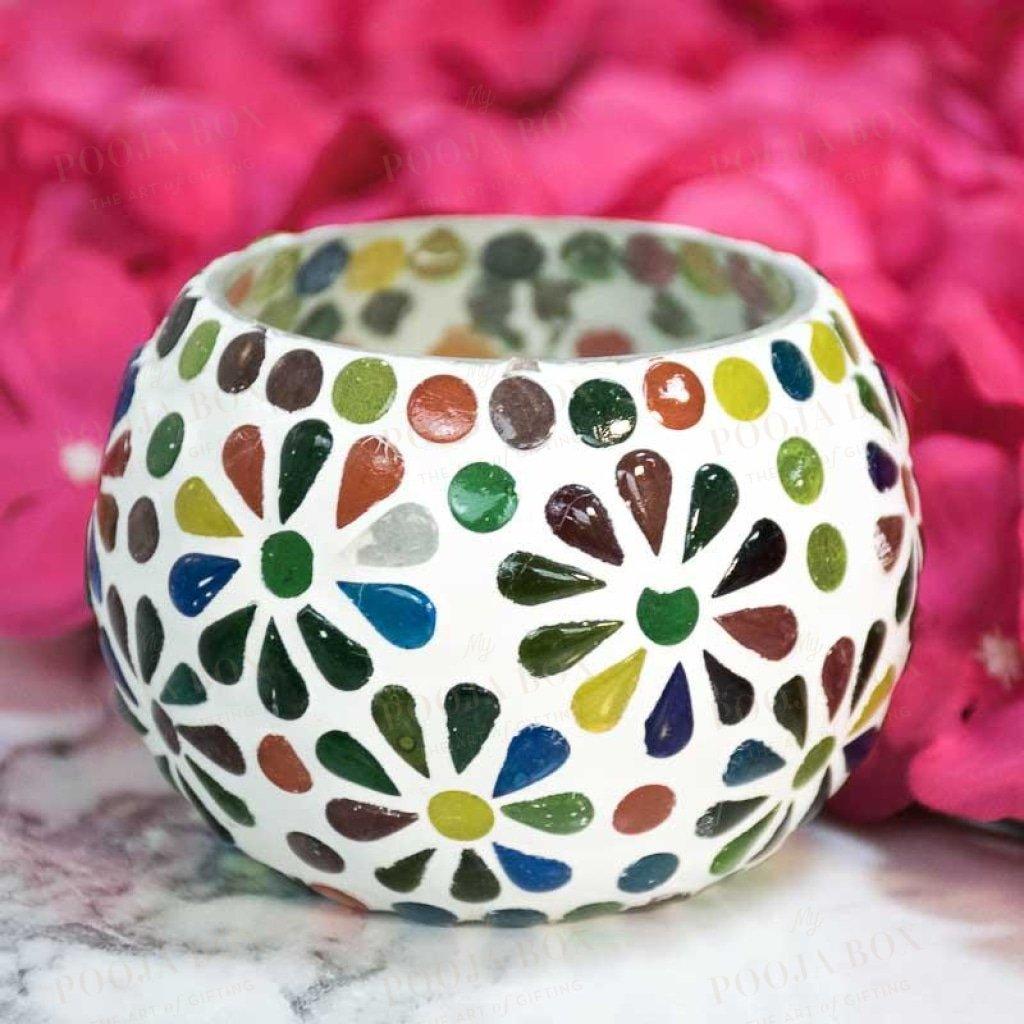 Plain Flower Matki Candle Holder