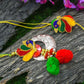 Pretty Handmade Resham Dhaga Bhaiya Bhabhi Rakhi