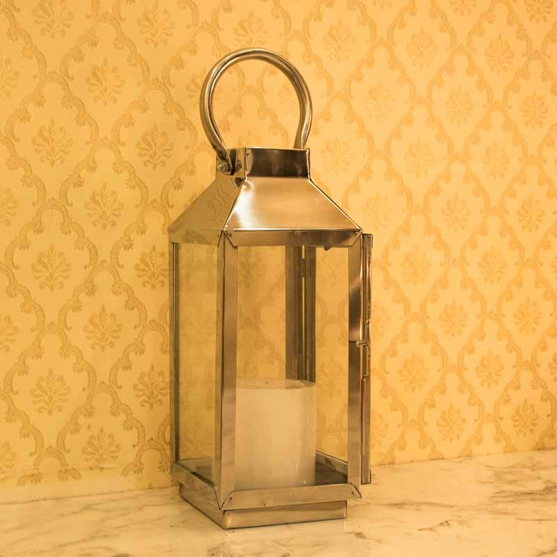 Magnificent Metal Glass Candle Holder Lantern