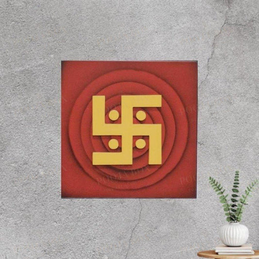 Religious Swastik Wall Hanging Painting