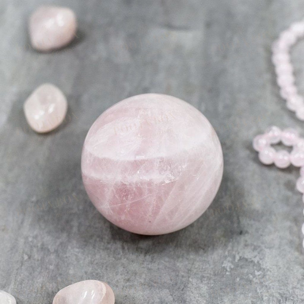 Rose Quartz Natural Ball / Sphere