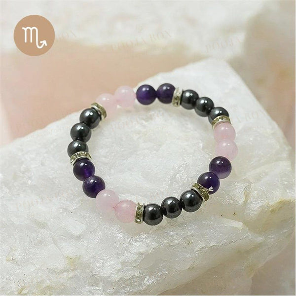 Scorpio Zodiac Crystal Bracelet
