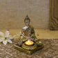 Serene Buddha T-Light & Incense Holder