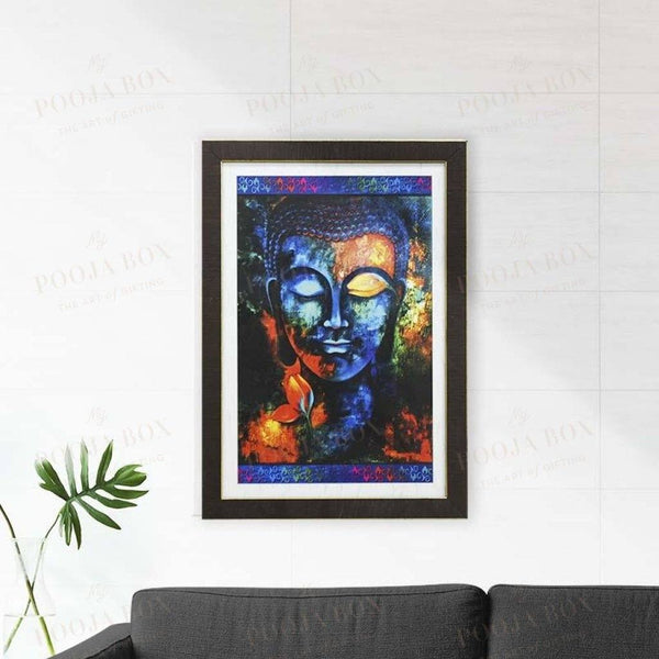 Serenity Blue Meditating Buddha