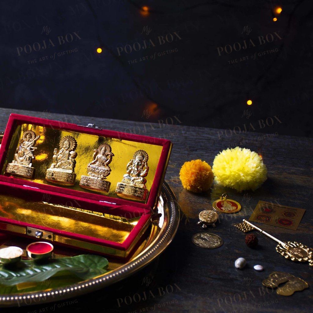 Shri Dhanlaxmi Kuber Bhandari Yantra Idols