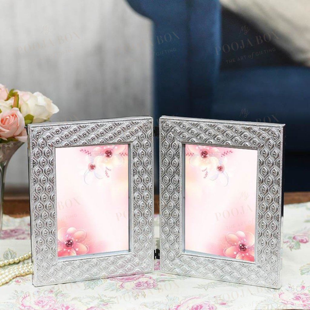 Silver Double Frame Photo Montage Home Decor