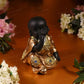 Sitting Baby Monk Figurine In Laughing Pose Feng Shui