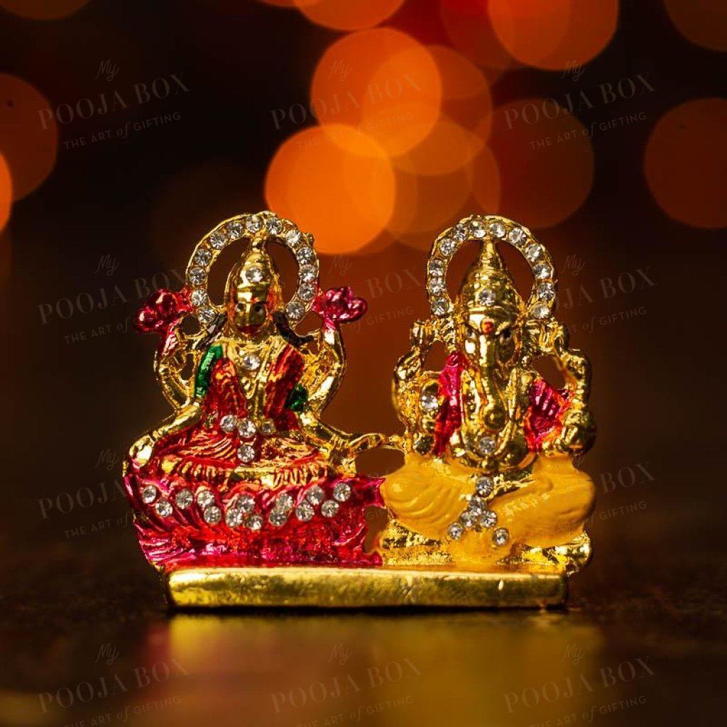 Sitting Laxmi Ganesha Statue Idols