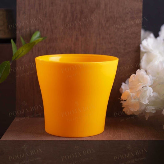 Small Yellow Planter Pot