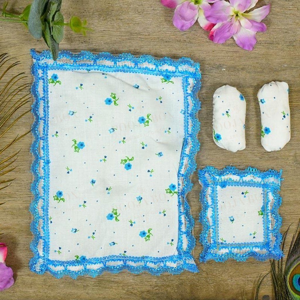 Soft Cotton Laddu Gopal Bedding Set Pooja Item