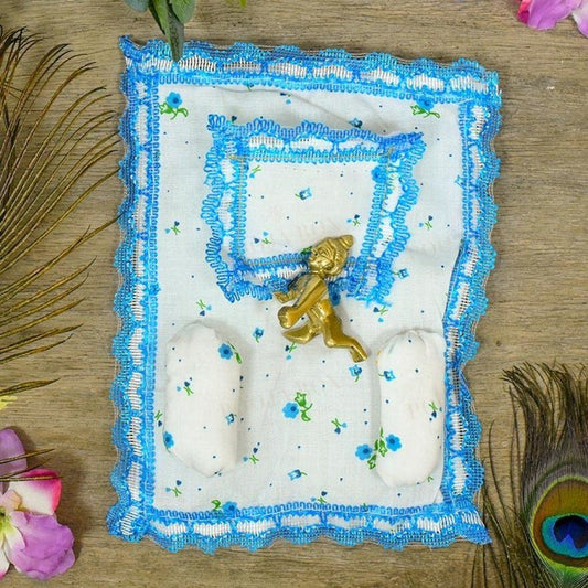 Soft Cotton Laddu Gopal Bedding Set Pooja Item