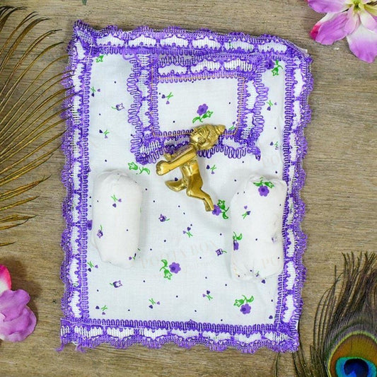 Soft Cotton Laddu Gopal Bedding Set Pooja Item