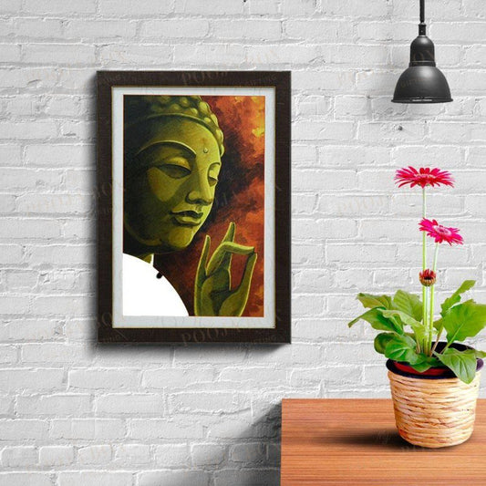 Spiritual Lord Buddha Painting For Decor Framed Paintings