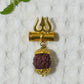 Spiritual Trishul Five Faces Rudraksha Pendant