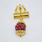 Spiritual Trishul Five Faces Rudraksha Pendant