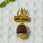 Spiritual Trishul Five Faces Rudraksha Pendant