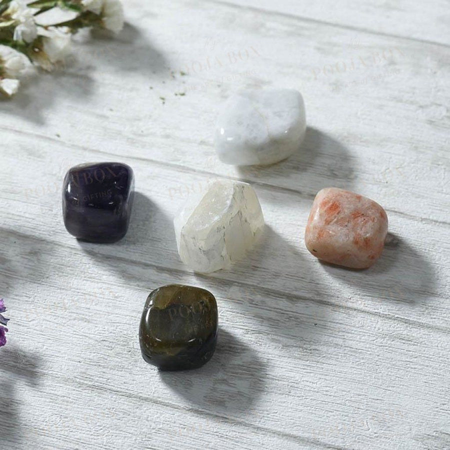 Stress Release Crystal Healing Tumble Stone Set Reiki