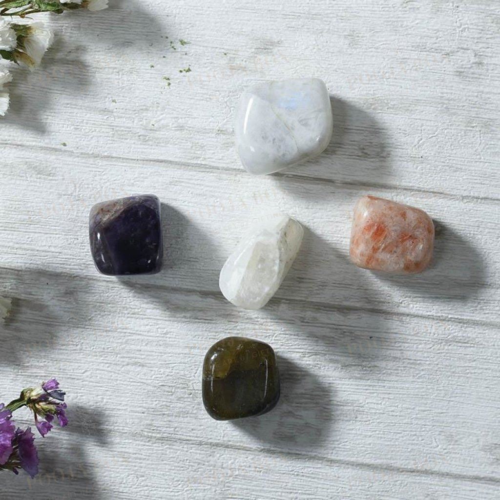 Stress Release Crystal Healing Tumble Stone Set Reiki
