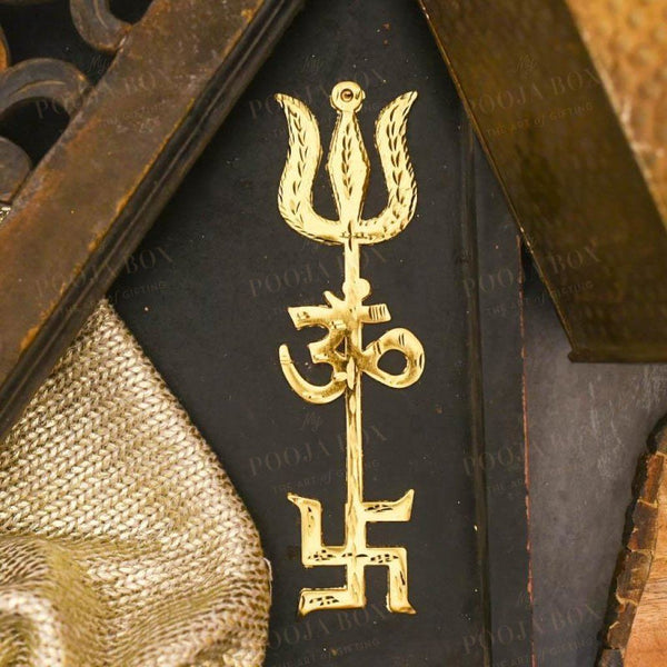 Swastik Om Trishul (Wall Hanging)