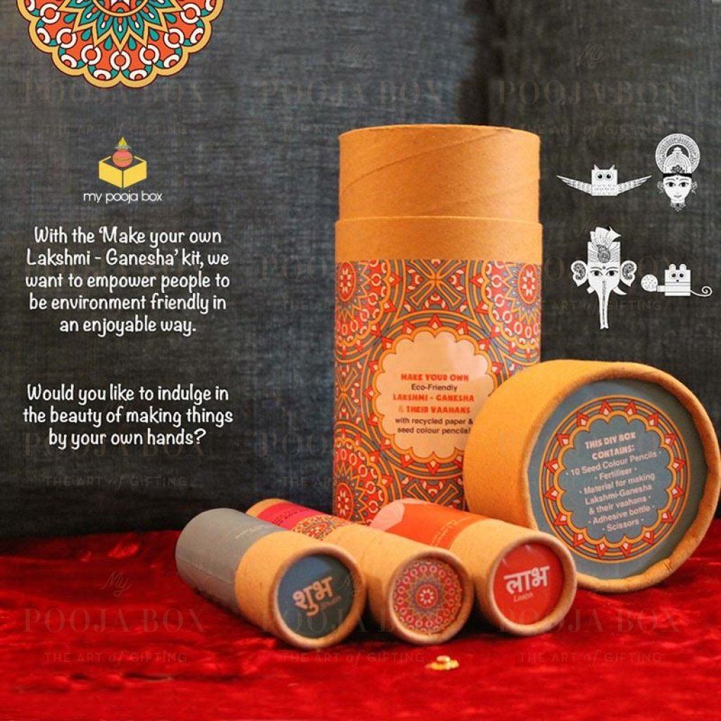 The Lakshmi - Ganesha Colouring Diy Kit Pooja Item