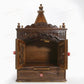 Traditional Wood Pooja Mandir With Doors Temple